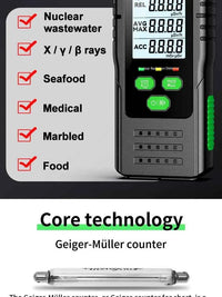 RD650 Geiger Counter Nuclear Radiation Detector X-ray γ-ray β-ray Radioactivity Tester Marble Detector Personal Dosimeter
