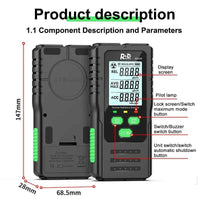 RD650 Geiger Counter Nuclear Radiation Detector X-ray γ-ray β-ray Radioactivity Tester Marble Detector Personal Dosimeter