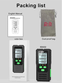 RD650 Geiger Counter Nuclear Radiation Detector X-ray γ-ray β-ray Radioactivity Tester Marble Detector Personal Dosimeter