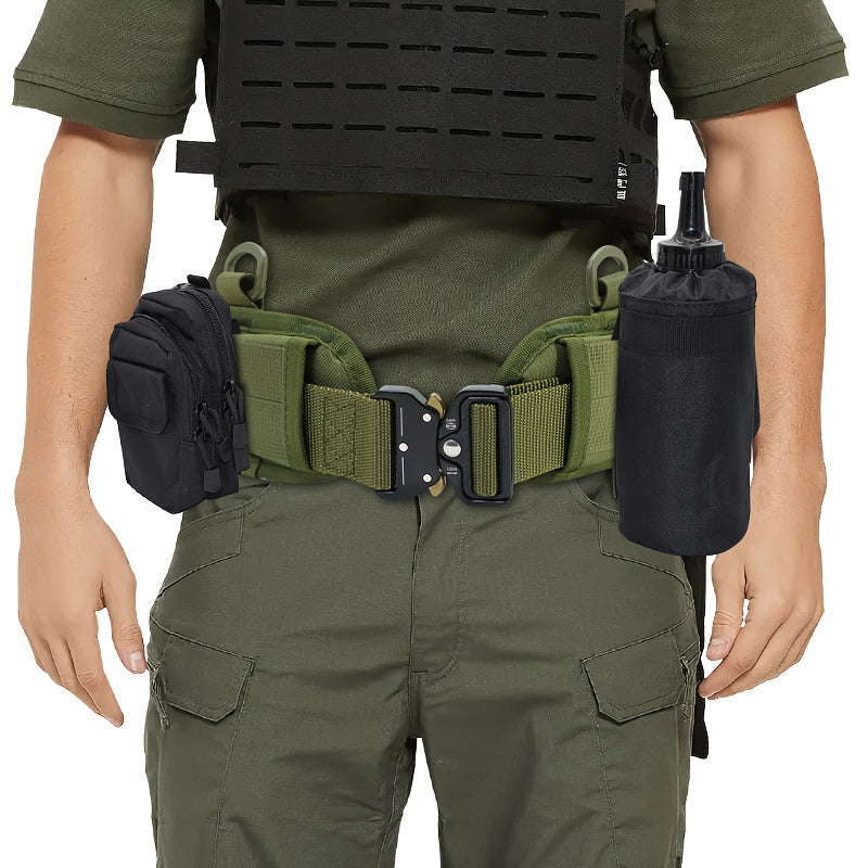 Large Capacity Tactical Waist Seal: Multi-Purpose Outdoor Hunting Belt with Quick Release, Durable Nylon Fabric and MOLLE System