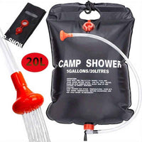 20L Portable Camping Shower Bag With Removable Hose & On-off Switchable Shower Head, Perfect For Outdoor Camping & Traveling