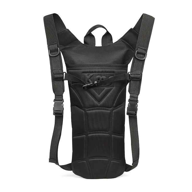 WUIING 3L Hydration Pack Backpack - Tactical Water Bag with Adjustable Straps, Large Capacity for Hiking, Biking, Running & Climbing, Black, Hiking Backpack