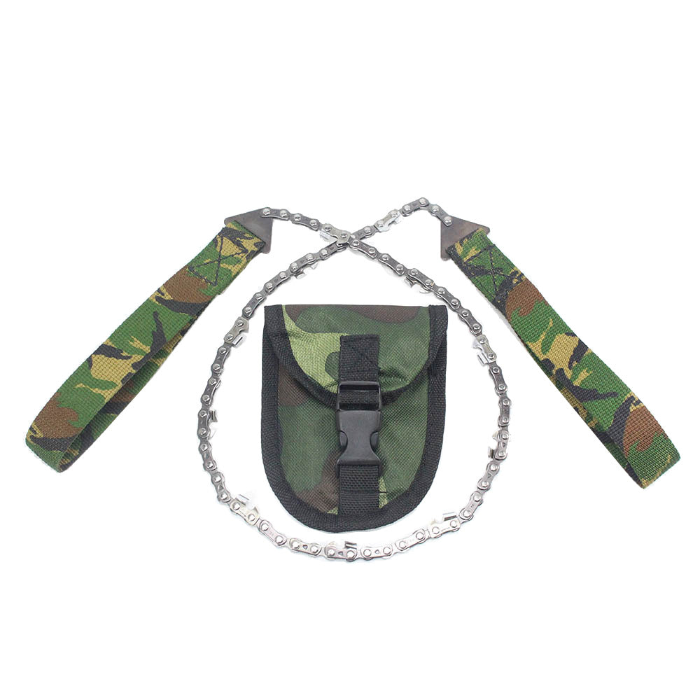 The Ultimate Pocket Chain Saw: Portable, Non-Slip Handle & Sharp Teeth Blades for Garden, Wood Cutting, Hiking & Camping!