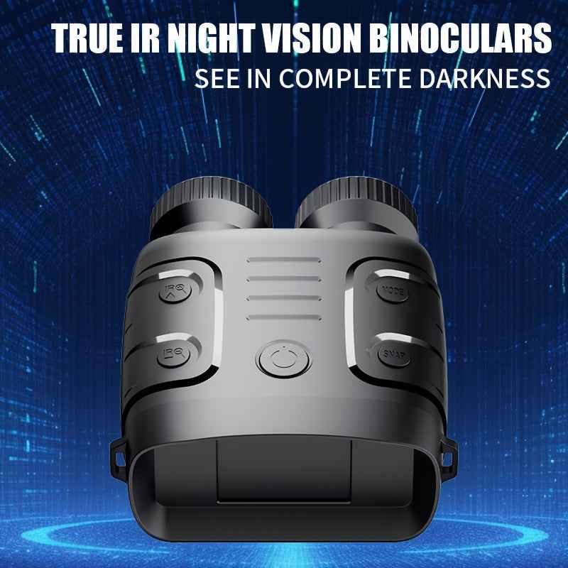1pc R18 Infrared Night Vision Goggles, 1080p 7-Adjustment Night Vision Binoculars With 10x Digital Zoom, Small And Portable, Can Be Used For Travel And Camping, Etc., With Built-In Battery