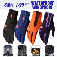 Outdoor Double Layer Touch Screen Non-slip Waterproof Windproof Sports Gloves - Seeds-or-Survival