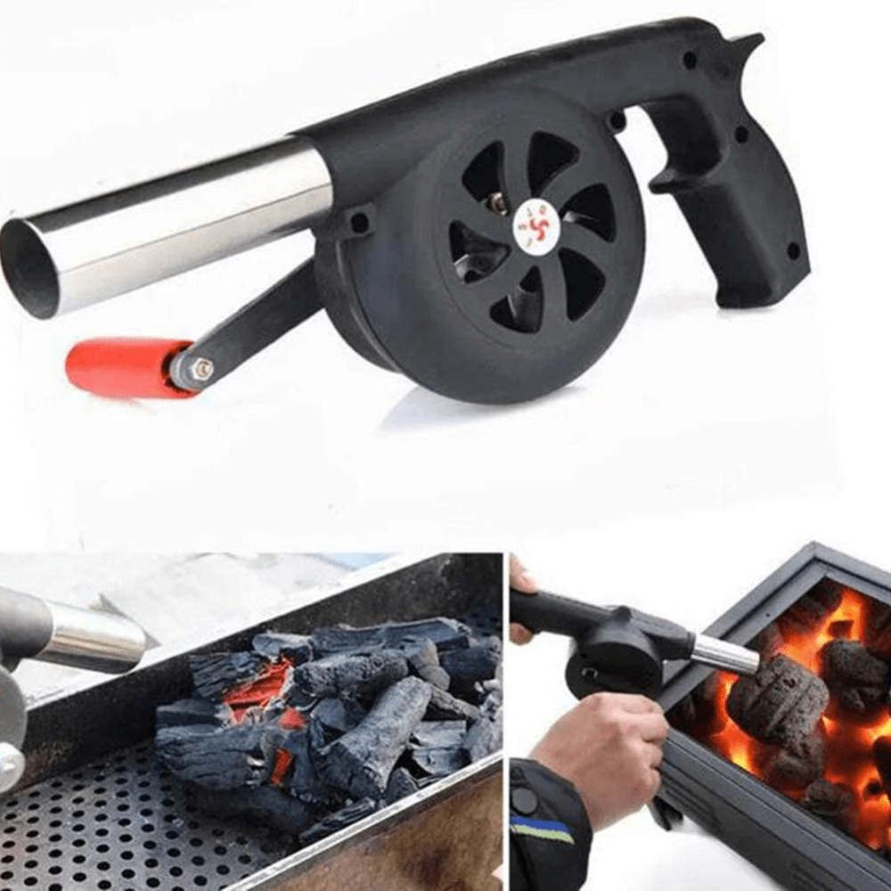 Hand-Operated Blower For BBQ, Camping, And Fire Making - Efficient And Easy-to-Use Stove Accessory
