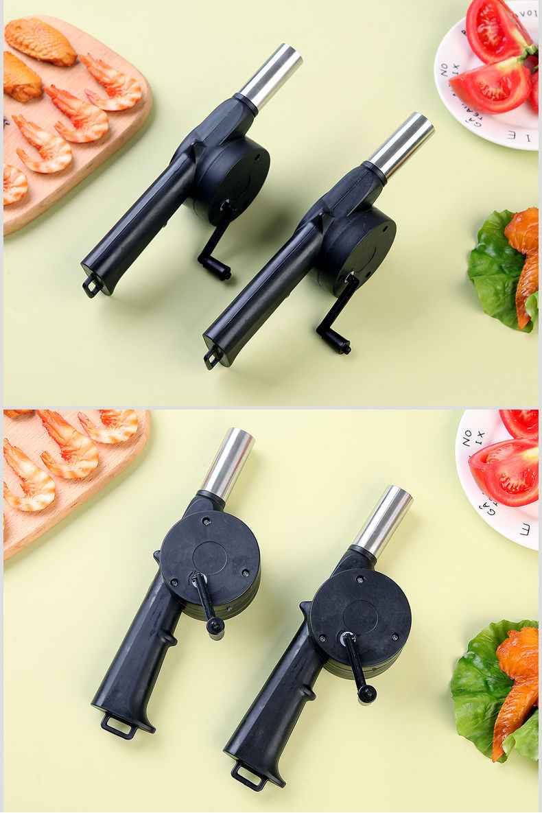 Hand-Operated Blower For BBQ, Camping, And Fire Making - Efficient And Easy-to-Use Stove Accessory
