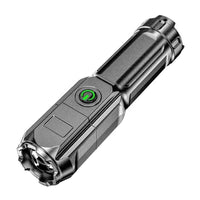 1pc Portable Zoom Flashlight - Powerful Outdoor Lighting for Household and Camping Use