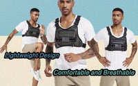 Chest Bag for Men and Women Running Vest Tactical Chest Bag Pack for Sports Outdoor (Black)
