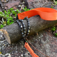 The Ultimate Pocket Chain Saw: Portable, Non-Slip Handle & Sharp Teeth Blades for Garden, Wood Cutting, Hiking & Camping!