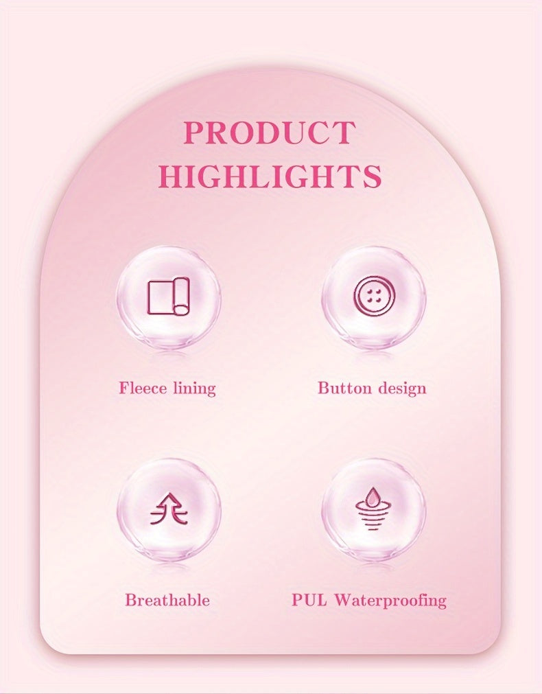 6pcs Reusable Sanitary Napkins Set - Ultra-Absorbent, Leak-Proof, and Misplacement-Proof Feminine Hygiene Products with Wings for Large Flow - Includes 1pc Storage Bag and Unscented Design for Comfortable and Convenient Menst