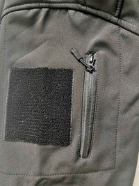 Chic Color Block Men's Windproof Long Sleeve Hooded Zip Up Jacket With Multi-pocket, Men's Outdoor Tactical Outwear For Fall Winter Hiking Camping Fishing