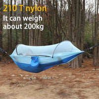 1pc Quick-Opening, Fully Automatic, Reinforced Mesh, Portable, and Lightweight with Spacious Interior - Includes Built-in Mosquito Net for Outdoor Camping and Backyard Relaxation