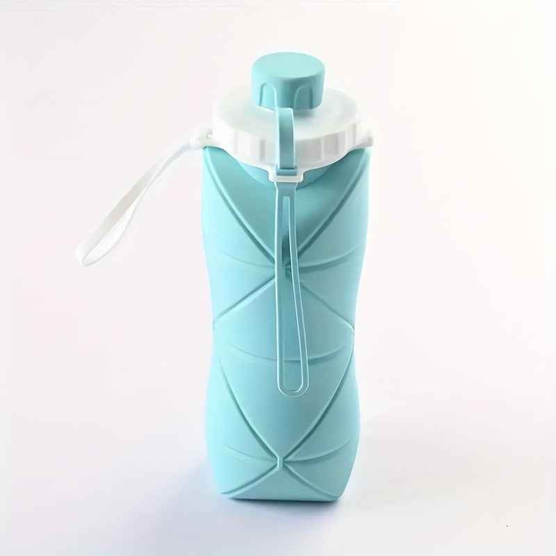 Foldable Silicone Water Bottle - Portable, Leak-Proof, Reusable For Travel, Gym, Camping, Hiking