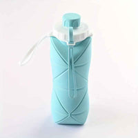 Foldable Silicone Water Bottle - Portable, Leak-Proof, Reusable For Travel, Gym, Camping, Hiking