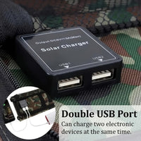 Sunant 10W Portable Folding Solar Charger Panel, 4-in-1 Compact Design, 5V High-Efficiency Durable Solar Power Bank for Camping,