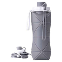 Foldable Silicone Water Bottle - Portable, Leak-Proof, Reusable For Travel, Gym, Camping, Hiking