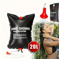 20L Portable Camping Shower Bag With Removable Hose & On-off Switchable Shower Head, Perfect For Outdoor Camping & Traveling
