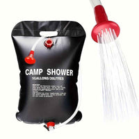 20L Portable Camping Shower Bag With Removable Hose & On-off Switchable Shower Head, Perfect For Outdoor Camping & Traveling