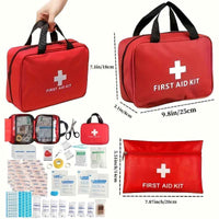 27pcs/173pcs Multi-purpose Small/Large First Aid Kit: Portable Bag For Outdoor Hunting, Hiking, Camping And More - Including Emergency Supplies! Included Accessories