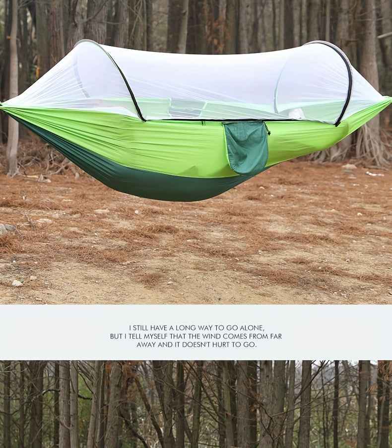 1pc Quick-Opening, Fully Automatic, Reinforced Mesh, Portable, and Lightweight with Spacious Interior - Includes Built-in Mosquito Net for Outdoor Camping and Backyard Relaxation