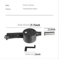 Hand-Operated Blower For BBQ, Camping, And Fire Making - Efficient And Easy-to-Use Stove Accessory
