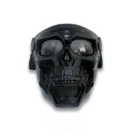 Skull Mask Full Face Protective Goggles - Windproof, Tactical Outdoor Cycling & Motorcycle Riding Eyewear With Drawstring Closure For Adults