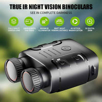 1pc R18 Infrared Night Vision Goggles, 1080p 7-Adjustment Night Vision Binoculars With 10x Digital Zoom, Small And Portable, Can Be Used For Travel And Camping, Etc., With Built-In Battery