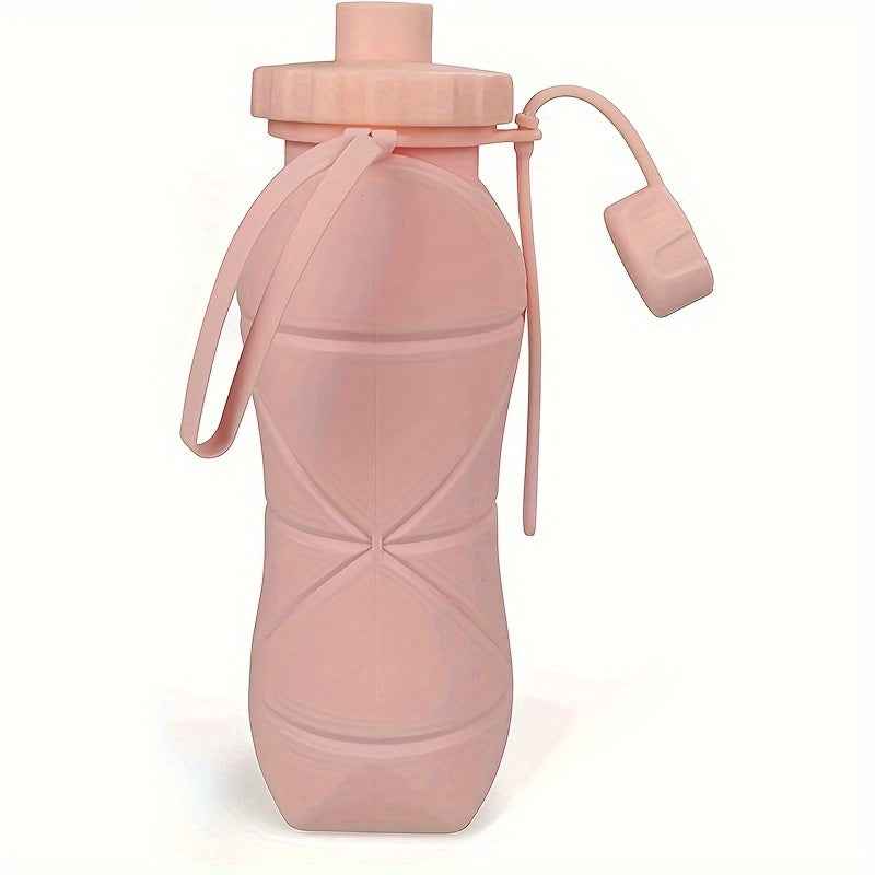 Foldable Silicone Water Bottle - Portable, Leak-Proof, Reusable For Travel, Gym, Camping, Hiking