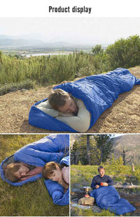 Pacoone Lightweight 4-Season Camping Sleeping Bag - Warm & Cold Envelope, Drawstring Closure, Durable Nylon, Ideal for Outdoor Travel & Hiking, Camping Accessories