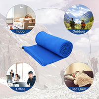 Plush Sleeping Bag, Liner Warmth Sleeping Bag, Zipper Camping Sleeping Bag Suitable For Camping, Backpacking, Travel - Seeds-or-Survival
