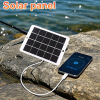 1pc Solar Panel with USB Port - Solar-Powered Charger, Lightweight & Portable Solar Power Bank for Camping, Hiking, Travel