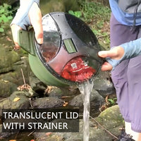 [Camping Collapsible Cook Pot] Collapsible Camping Cook Pot, Portable Cookware for Outdoor Hiking - Seeds-or-Survival