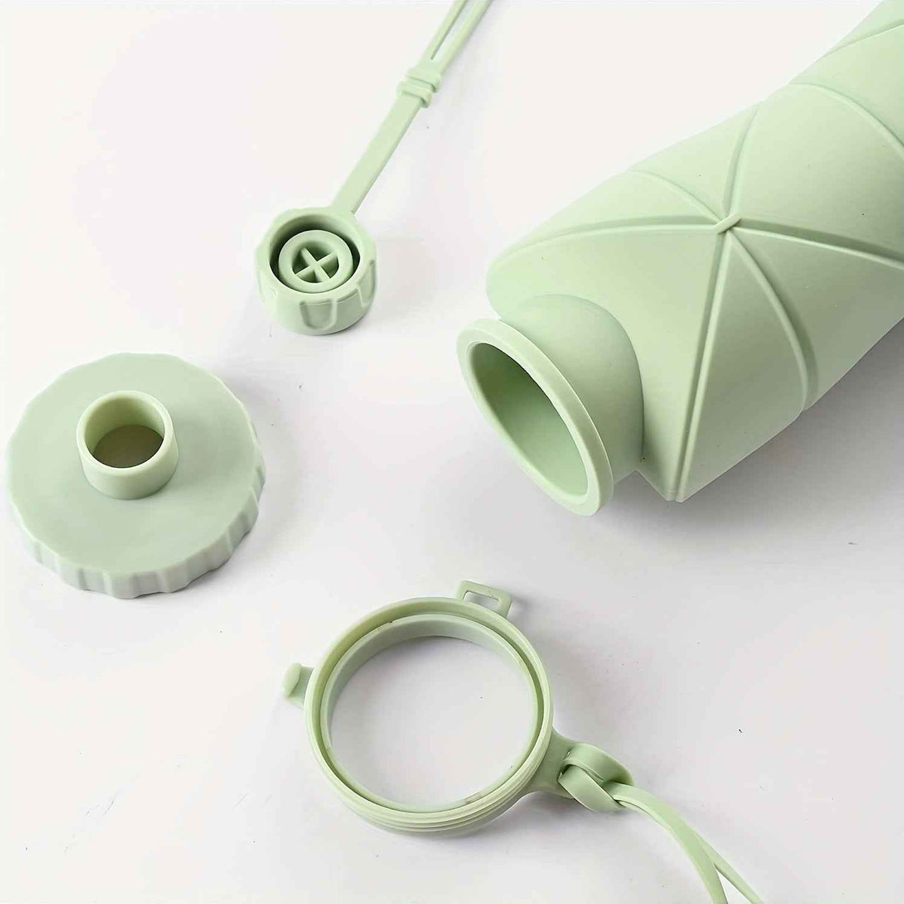 Foldable Silicone Water Bottle - Portable, Leak-Proof, Reusable For Travel, Gym, Camping, Hiking