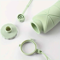 Foldable Silicone Water Bottle - Portable, Leak-Proof, Reusable For Travel, Gym, Camping, Hiking
