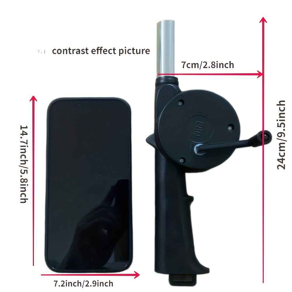 Hand-Operated Blower For BBQ, Camping, And Fire Making - Efficient And Easy-to-Use Stove Accessory