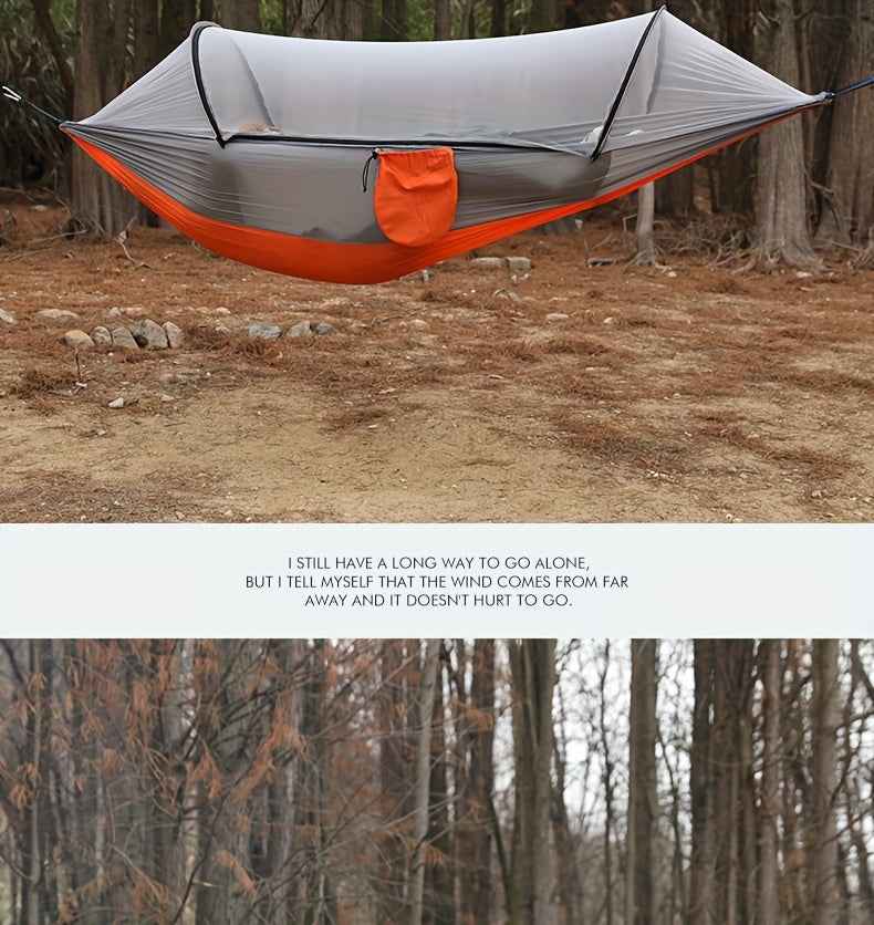 1pc Quick-Opening, Fully Automatic, Reinforced Mesh, Portable, and Lightweight with Spacious Interior - Includes Built-in Mosquito Net for Outdoor Camping and Backyard Relaxation