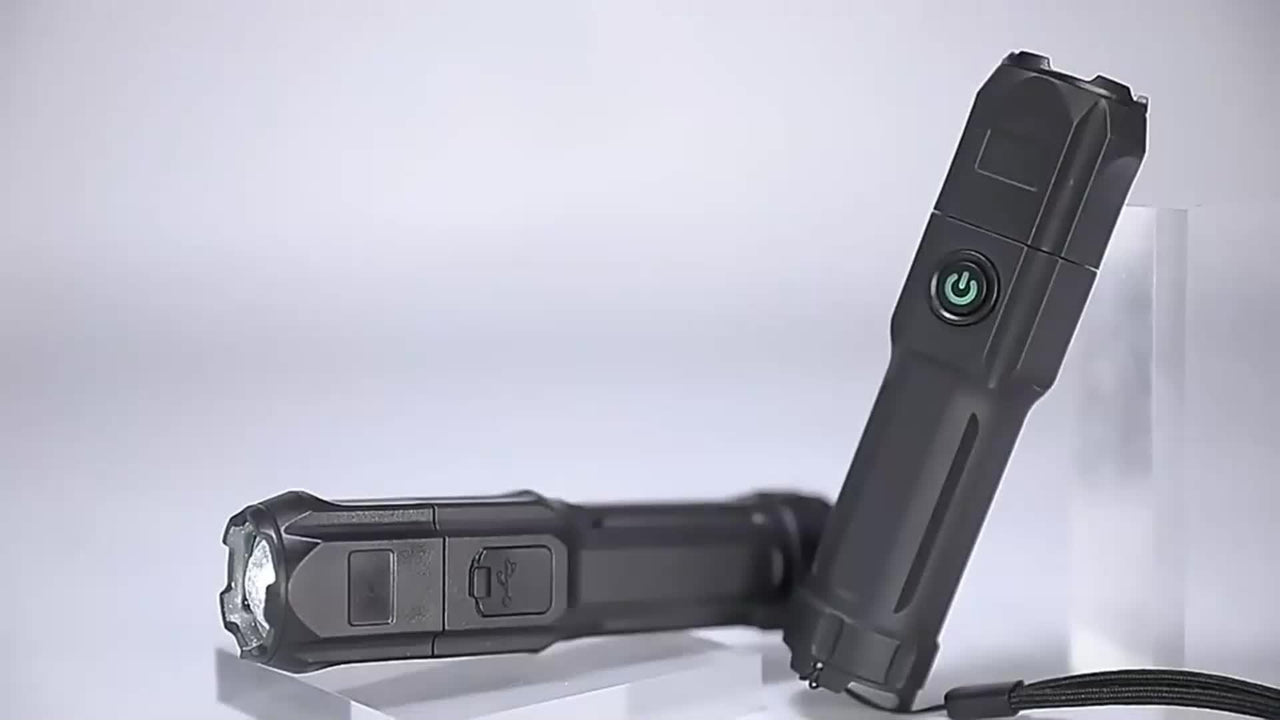 1pc Portable Zoom Flashlight - Powerful Outdoor Lighting for Household and Camping Use - Seeds-or-Survival