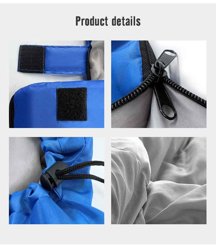Pacoone Lightweight 4-Season Camping Sleeping Bag - Warm & Cold Envelope, Drawstring Closure, Durable Nylon, Ideal for Outdoor Travel & Hiking, Camping Accessories