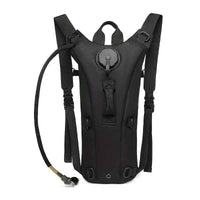 WUIING 3L Hydration Pack Backpack - Tactical Water Bag with Adjustable Straps, Large Capacity for Hiking, Biking, Running & Climbing, Black, Hiking Backpack