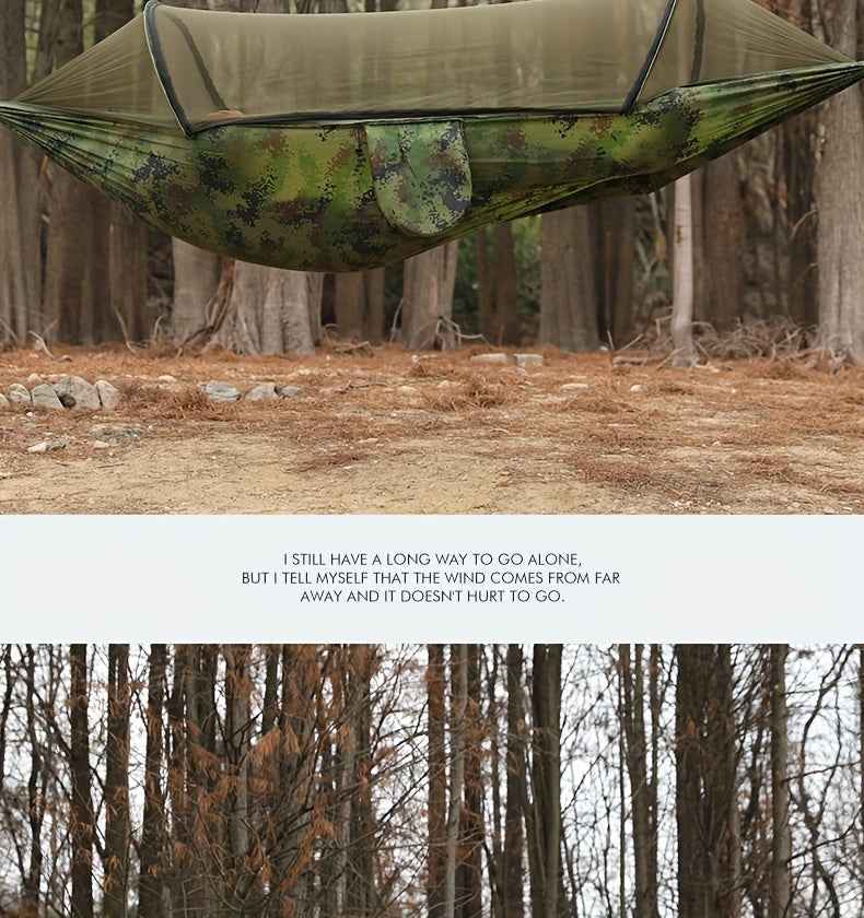 1pc Quick-Opening, Fully Automatic, Reinforced Mesh, Portable, and Lightweight with Spacious Interior - Includes Built-in Mosquito Net for Outdoor Camping and Backyard Relaxation