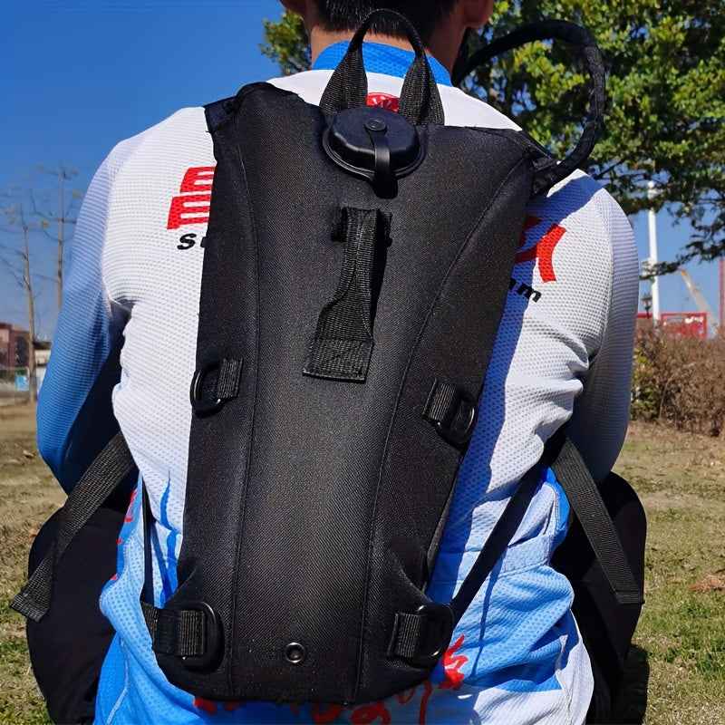 WUIING 3L Hydration Pack Backpack - Tactical Water Bag with Adjustable Straps, Large Capacity for Hiking, Biking, Running & Climbing, Black, Hiking Backpack