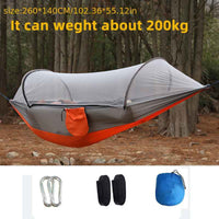 1pc Quick-Opening, Fully Automatic, Reinforced Mesh, Portable, and Lightweight with Spacious Interior - Includes Built-in Mosquito Net for Outdoor Camping and Backyard Relaxation