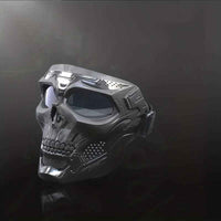 Skull Mask Full Face Protective Goggles - Windproof, Tactical Outdoor Cycling & Motorcycle Riding Eyewear With Drawstring Closure For Adults