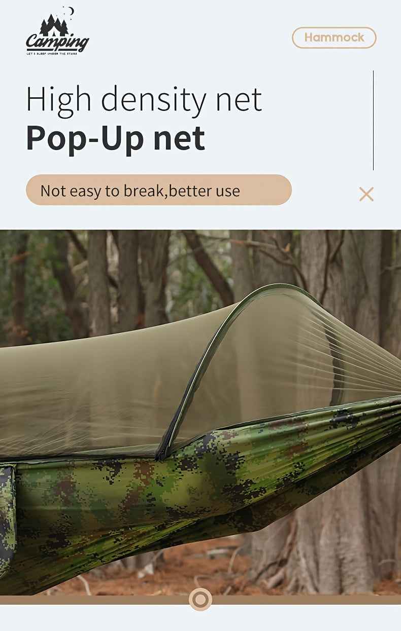 1pc Quick-Opening, Fully Automatic, Reinforced Mesh, Portable, and Lightweight with Spacious Interior - Includes Built-in Mosquito Net for Outdoor Camping and Backyard Relaxation
