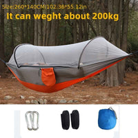 1pc Quick-Opening, Fully Automatic, Reinforced Mesh, Portable, and Lightweight with Spacious Interior - Includes Built-in Mosquito Net for Outdoor Camping and Backyard Relaxation