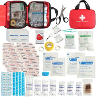 27pcs/173pcs Multi-purpose Small/Large First Aid Kit: Portable Bag For Outdoor Hunting, Hiking, Camping And More - Including Emergency Supplies! Included Accessories