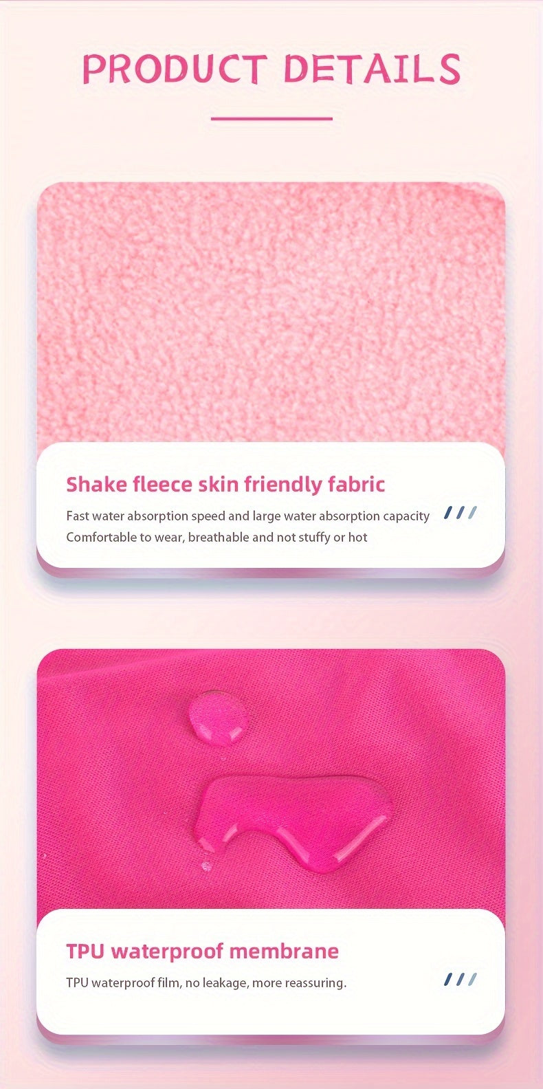 6pcs Reusable Sanitary Napkins Set - Ultra-Absorbent, Leak-Proof, and Misplacement-Proof Feminine Hygiene Products with Wings for Large Flow - Includes 1pc Storage Bag and Unscented Design for Comfortable and Convenient Menst