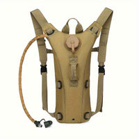 WUIING 3L Hydration Pack Backpack - Tactical Water Bag with Adjustable Straps, Large Capacity for Hiking, Biking, Running & Climbing, Black, Hiking Backpack
