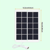 1pc Solar Panel with USB Port - Solar-Powered Charger, Lightweight & Portable Solar Power Bank for Camping, Hiking, Travel